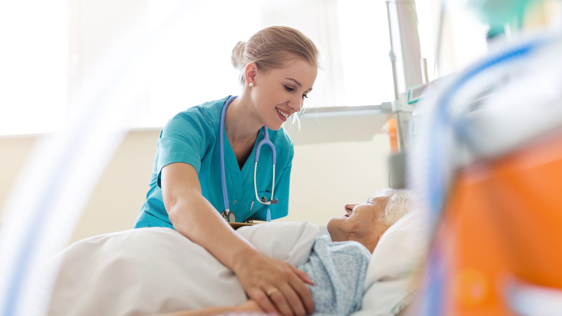a doctor attending to a patient